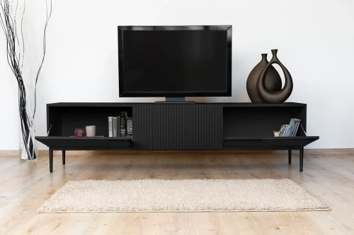 Szafka pod tv czarna loft