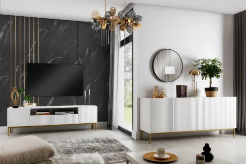 Komoda nowoczesna biała 200 cm