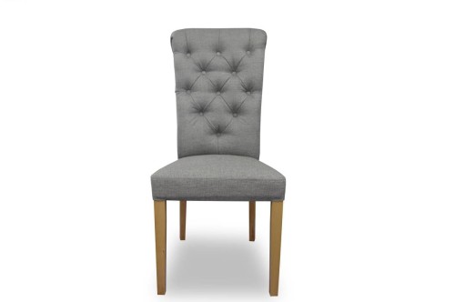 Krzesło tapicerowane w stylu Chesterfield Antoinette