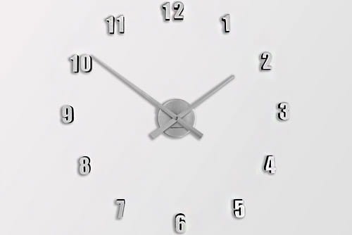 Zegar ścienny Extender Mini srebrny