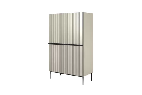 Kredens do salonu NINA beżowy czarne nóżki