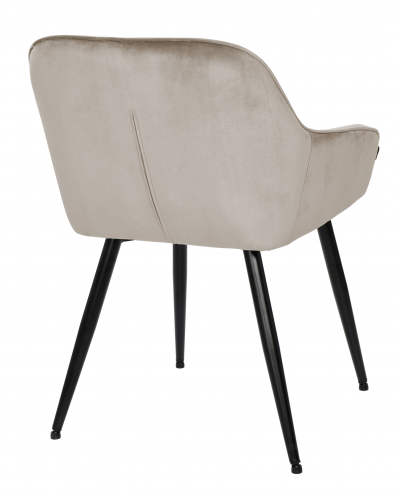 KRZESŁO TAPICEROWANE LORRAIN VELVET Beżowe