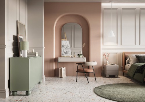 Sorella oliwka + cashmere_aranżacja