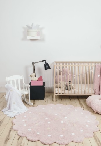 Dywan do prania w pralce dla dziewczynki LORENA CANALS Galletita Rosa/Pink 