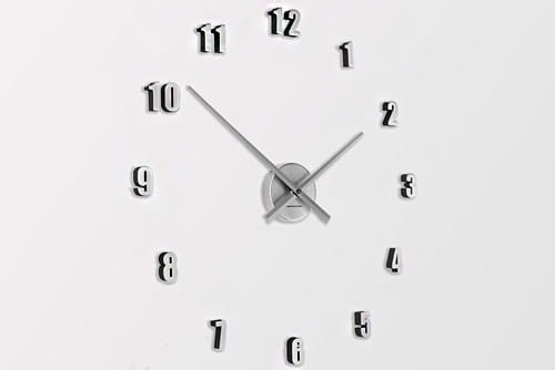 Zegar ścienny Extender Mini srebrny